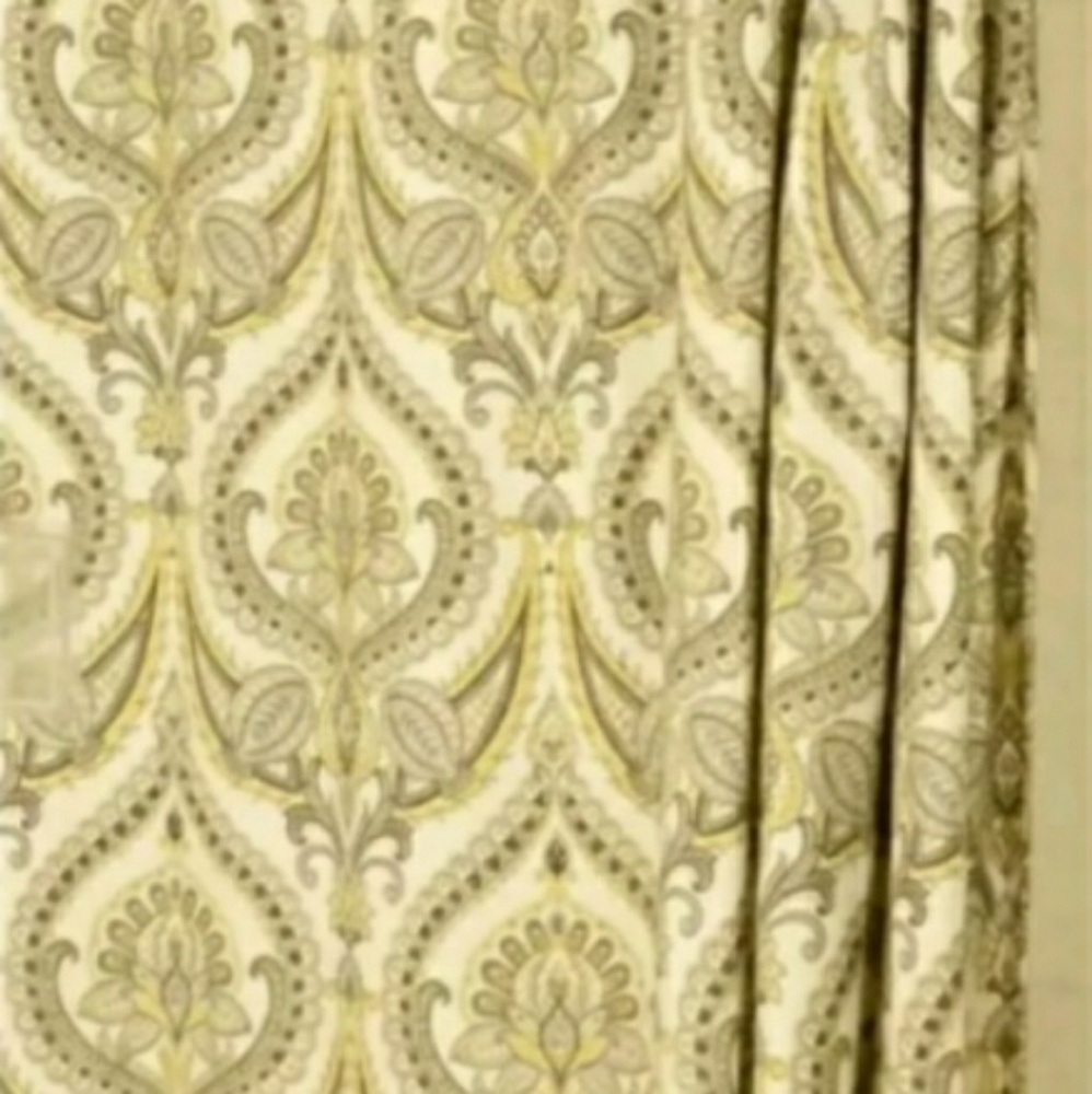 EUC Shower Curtain w/ Matching Hook Set